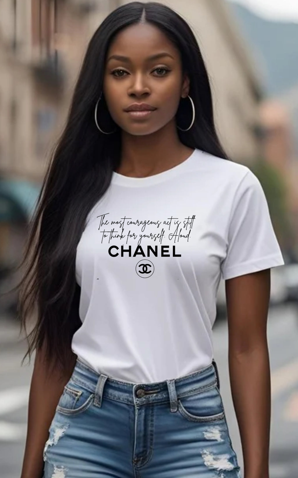Chanel Think for Yourself Act Quote (Inspired)
