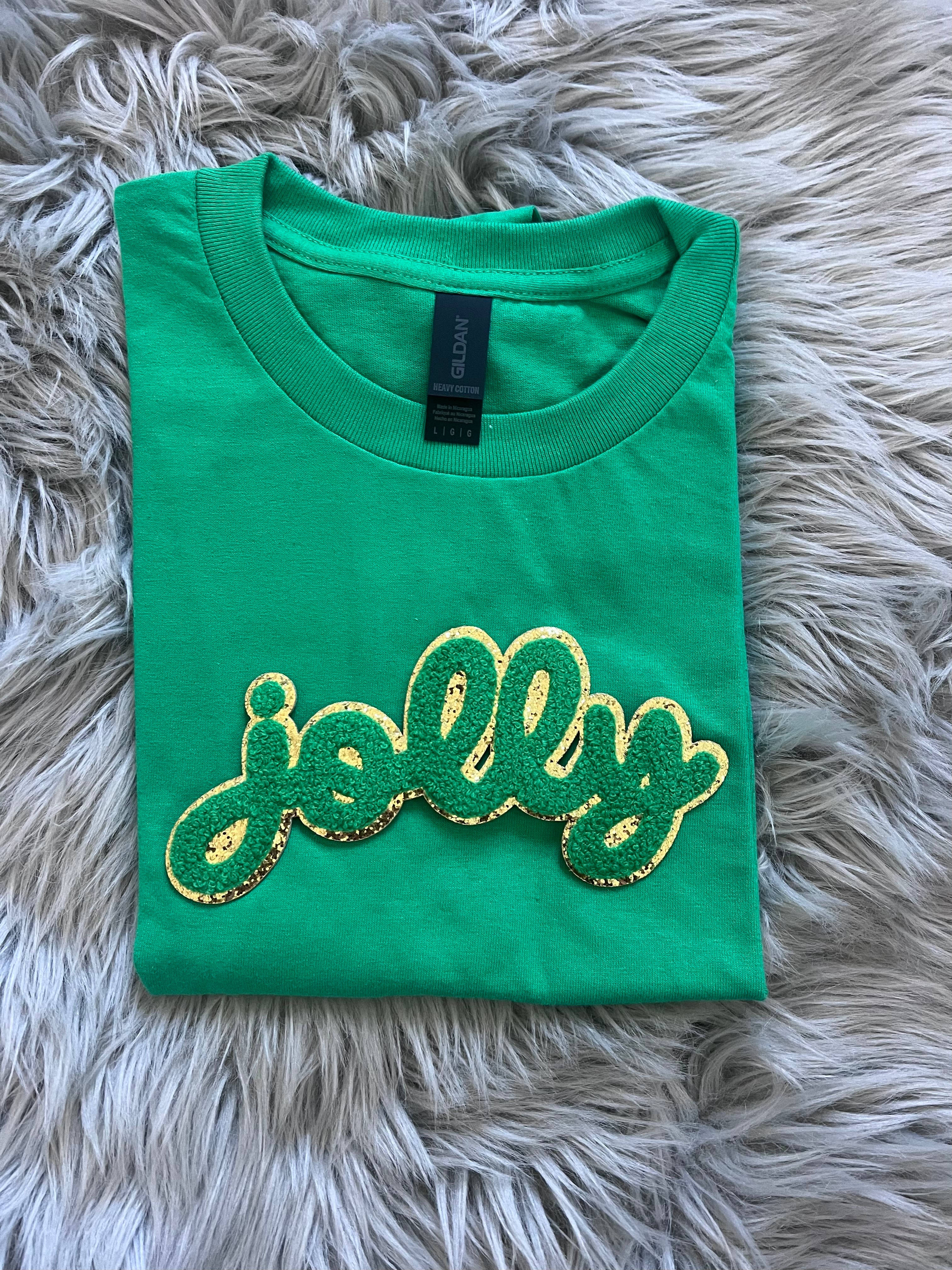 Jolly-Green and Gold Design