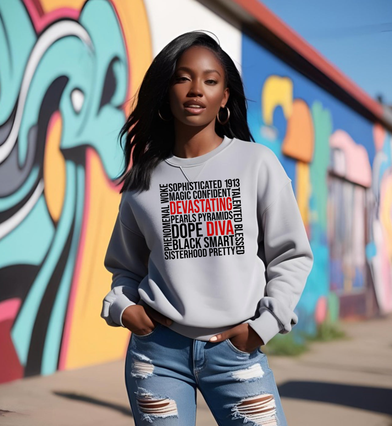Diva Block Sweatshirt