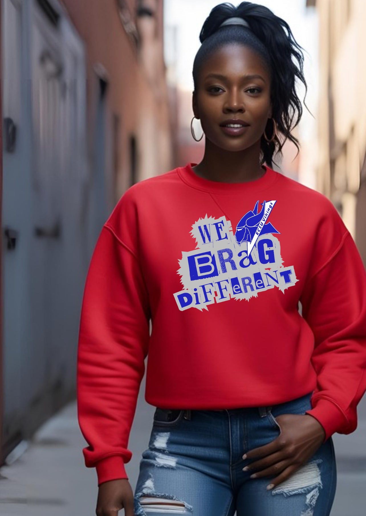 We Brag Different- ECSU Sweatshirt