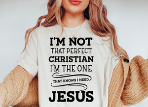 I Know I Need Jesus