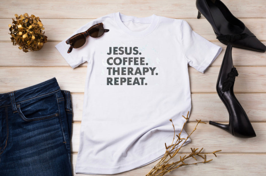 Jesus Coffee Therapy Repeat