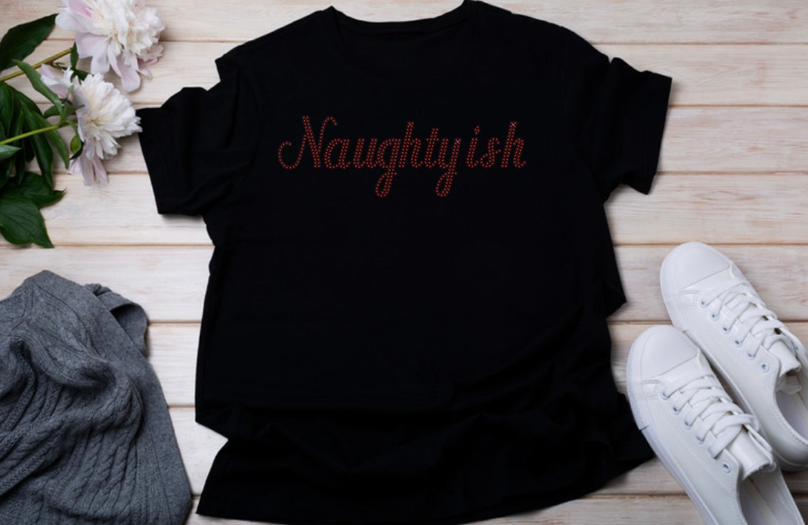 Naughty-ish Rhinestone T-shirt