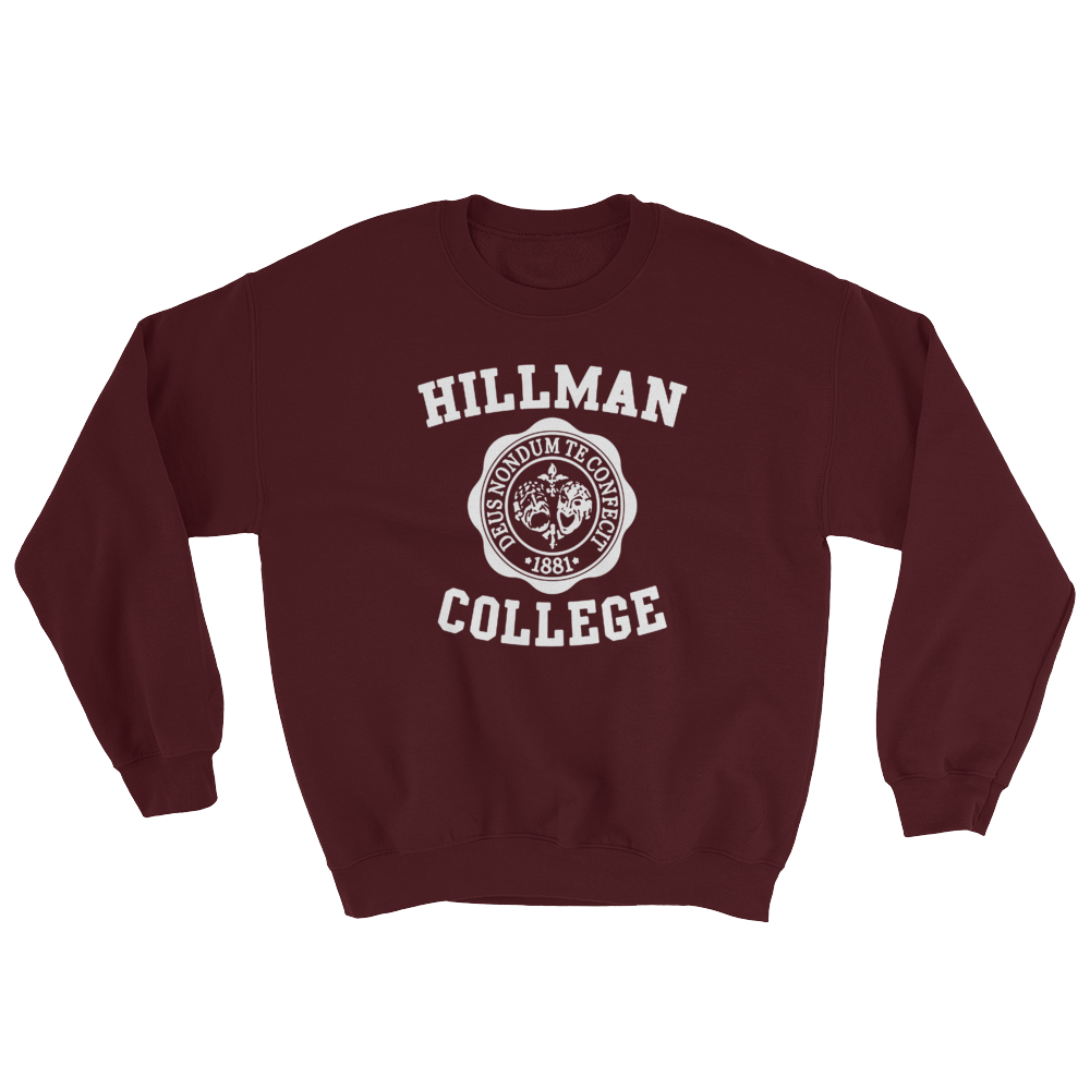 Hillman College Sweatshirt-Maroon