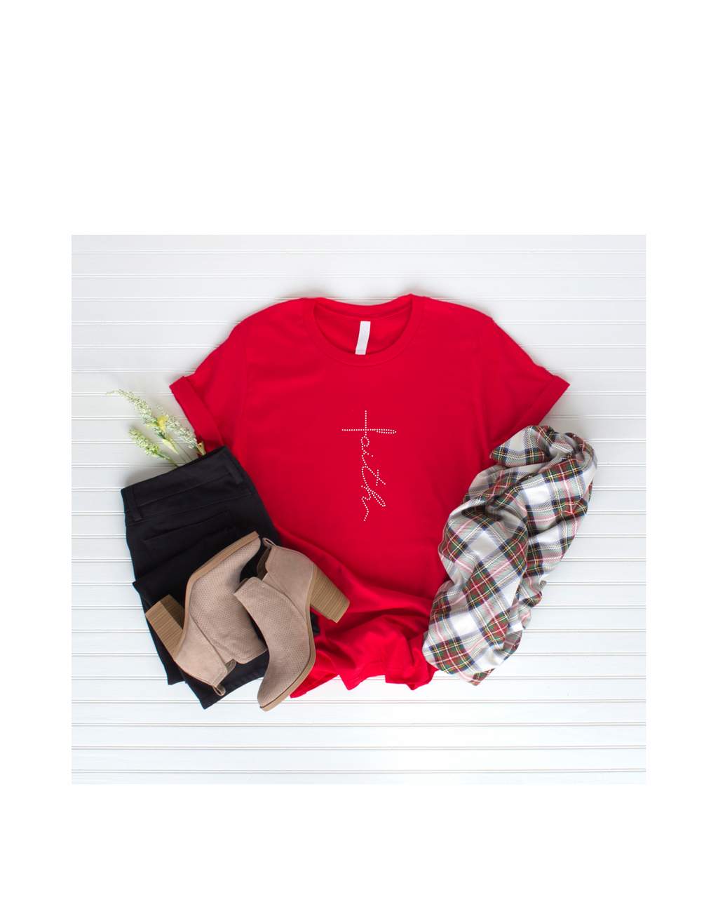 Faith Rhinestone T-shirt